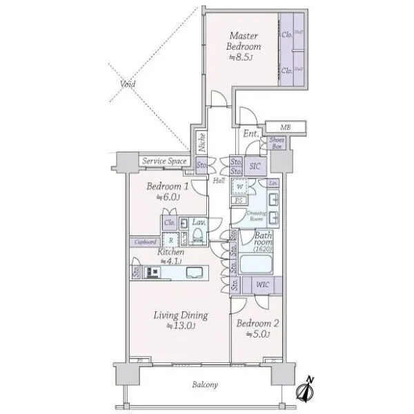 パークコート一番町 間取図
