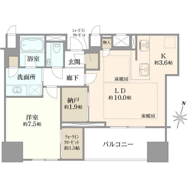 ザ・パークハウス大阪梅田タワー 間取図