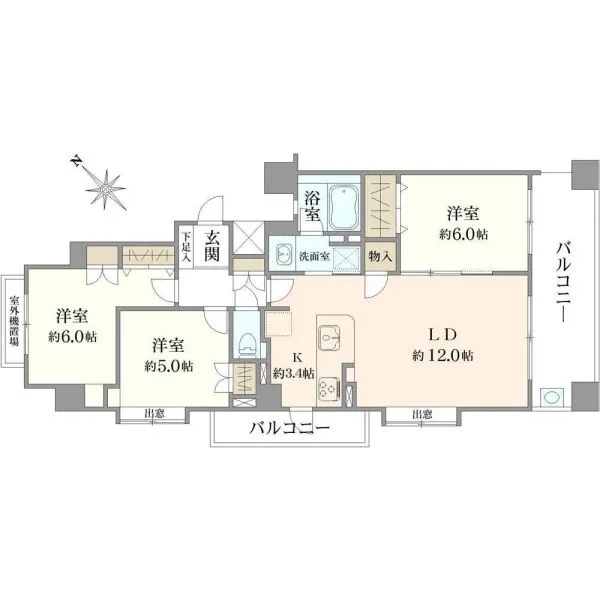 プラウド相模大野 間取図