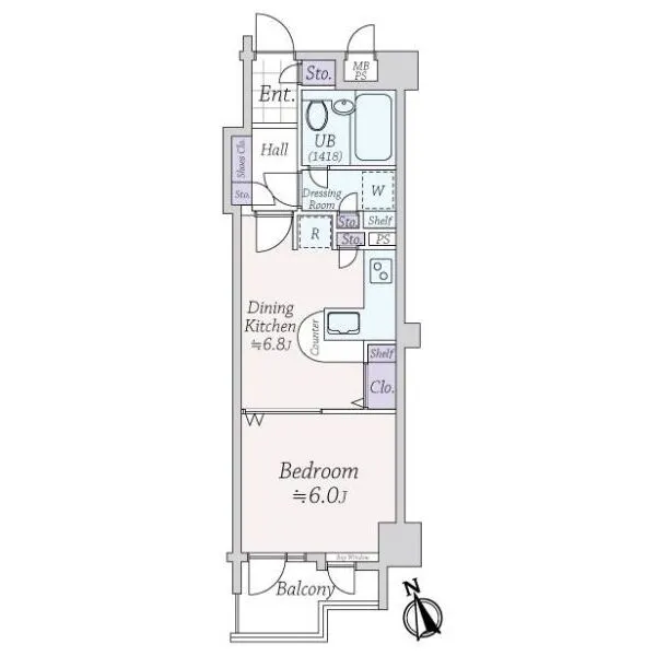 ライオンズマンション広尾南 間取図