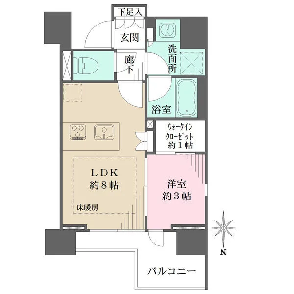 ウィルレーナ浦和常盤 間取図