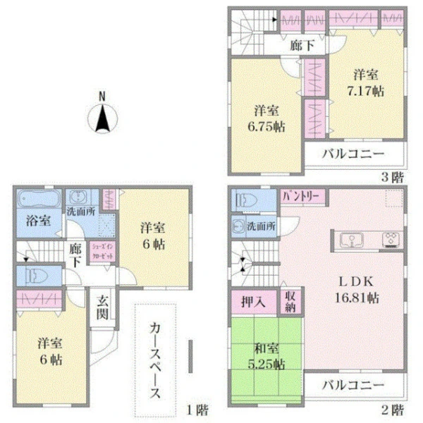 大田区萩中３丁目 間取図