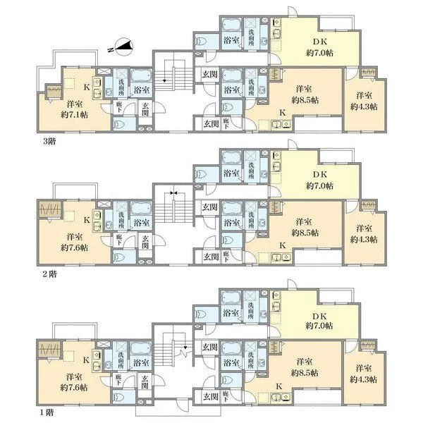 新宿区富久町 間取図