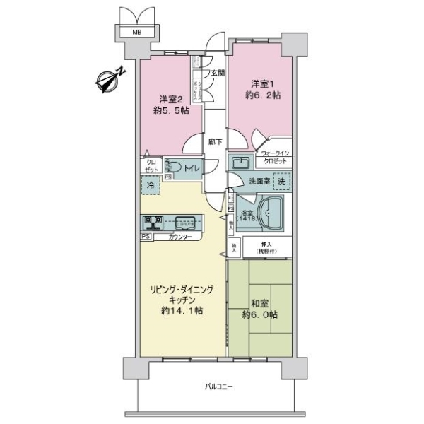 ネバーランド北小金サンフォート 間取図
