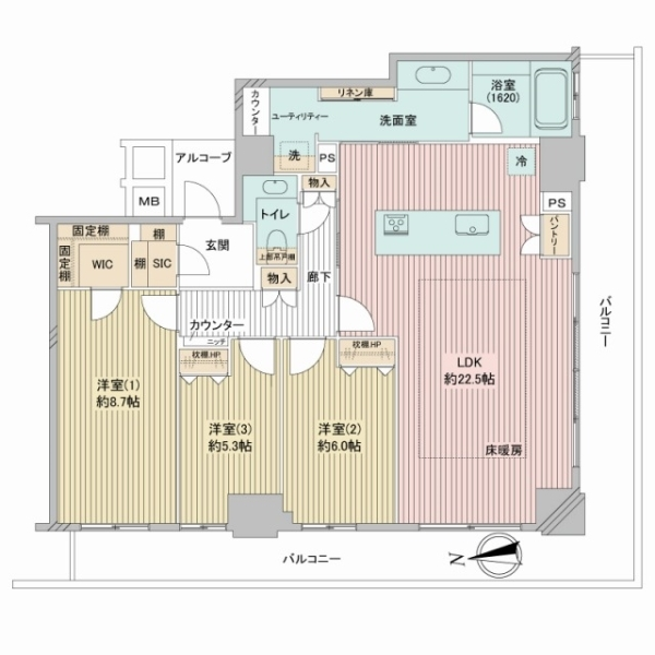 神戸ハーバータワー 間取図