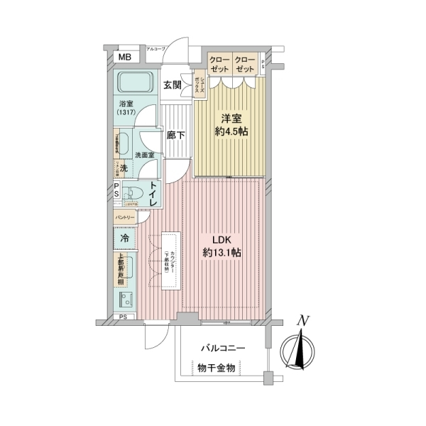 ガーデンヴィラ三軒茶屋 間取図