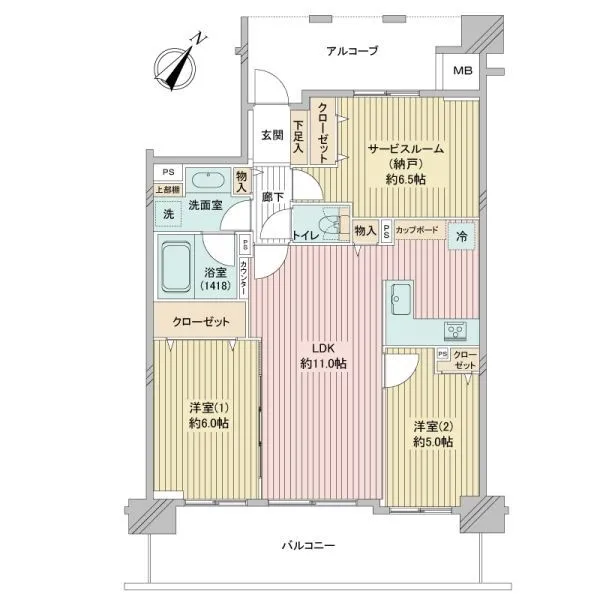 ナイスパークステイツ相模大野 間取図