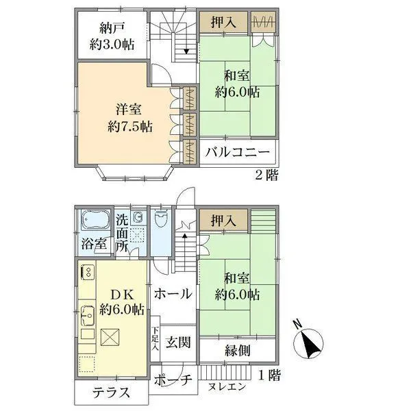 八王子市大塚 間取図(平面図)