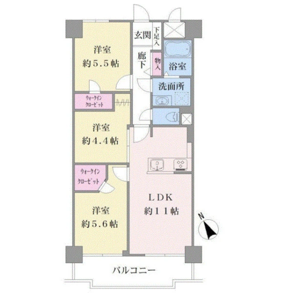 藤和川崎ハイタウン 間取図