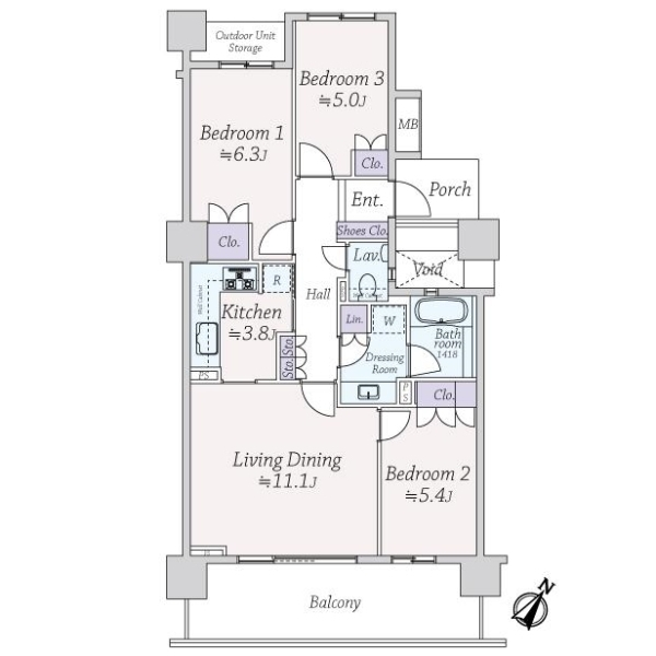 シエルズガーデン　エールタワー 間取図
