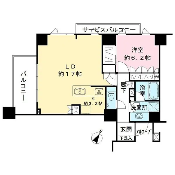 ディアナコート用賀 間取図
