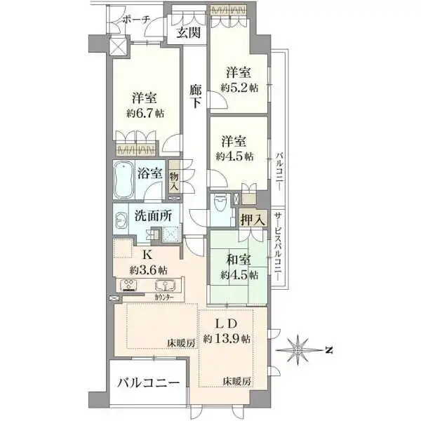 ジオ桂 間取図