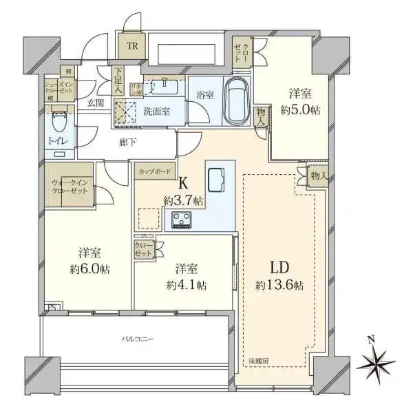 白金ザ・スカイＥＡＳＴ棟 間取図