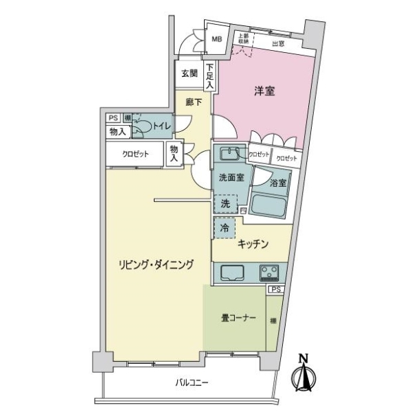 植田中央パーク・ホームズ 間取図