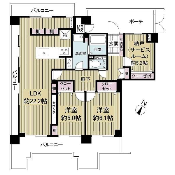 コスモハイツ新大阪２番館 間取図