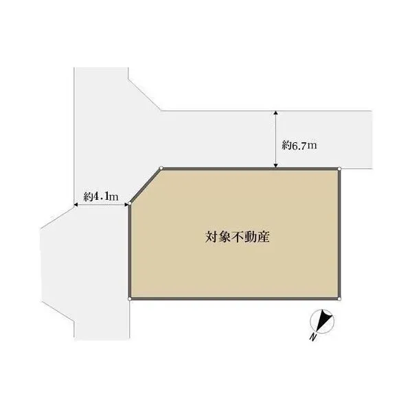 箕面市牧落５丁目 土地図面