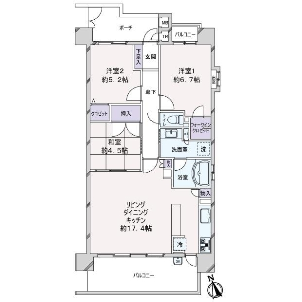 ローレルコート烏森駅前 間取図