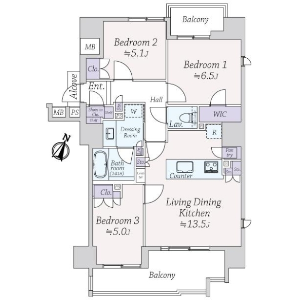 レクセルプラザ篠崎 間取図
