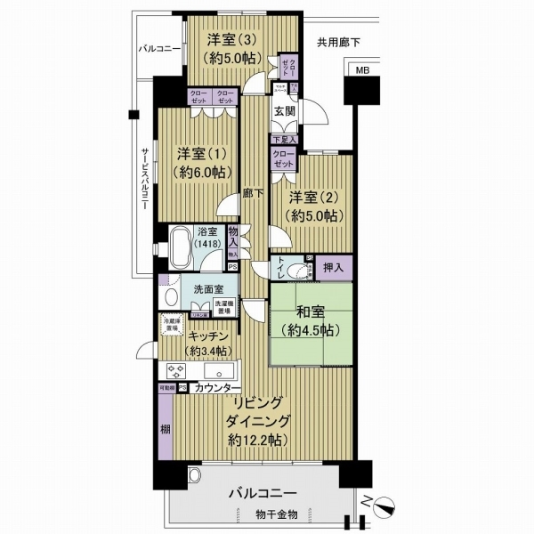ルネ蘇我ディアパーク 間取図
