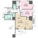 パークハウス大山 間取図