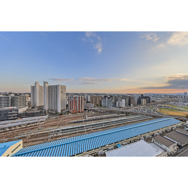 リーフィアタワー海老名アクロスコート 南東側バルコニーからの眺望