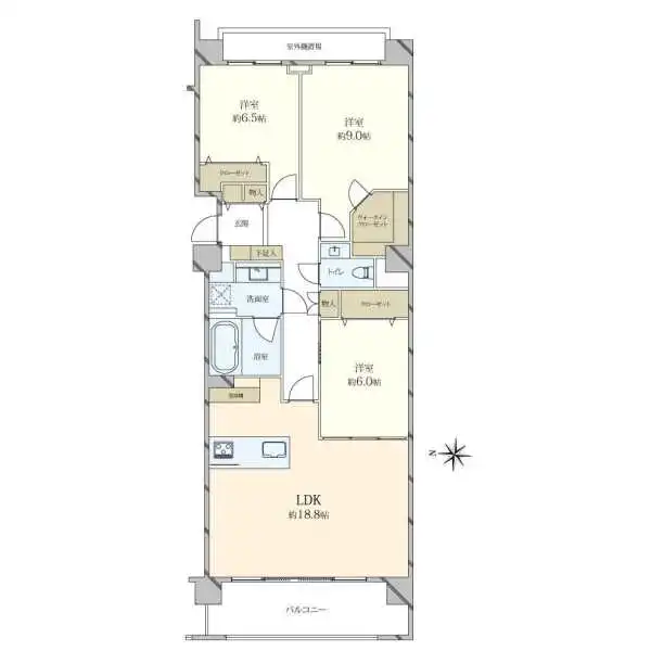 ラ・コルダ弦巻フォレストコート 間取図