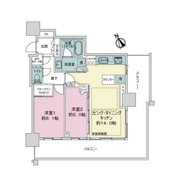 ベイシティタワーズ神戸ＥＡＳＴ 間取図