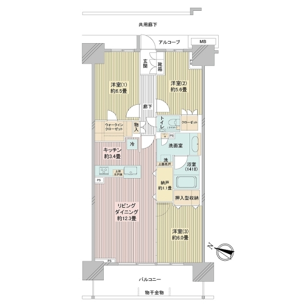 プラウドシティ志木本町 間取図