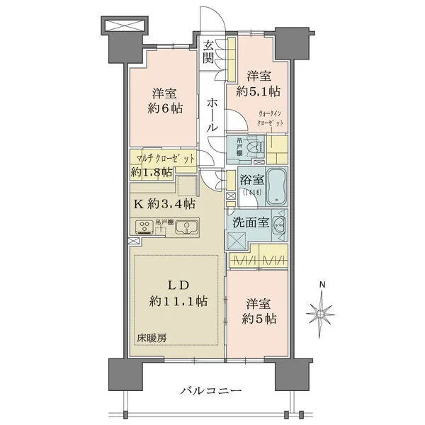 メイツ深川住吉 間取図
