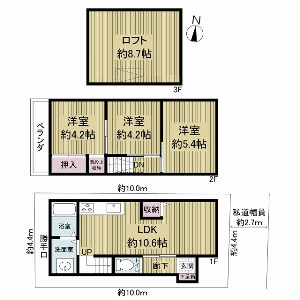 大阪市旭区今市2丁目 間取図