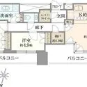 カテリーナ三田タワースイート　ウエストアーク 間取図