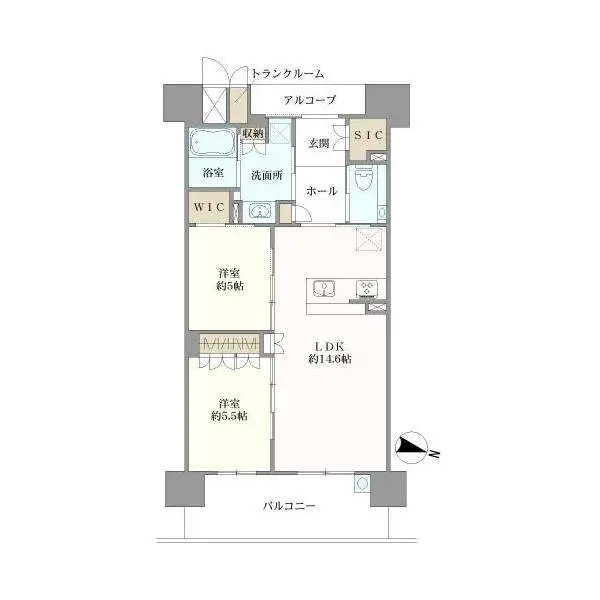 サンフォーリーフタウン桜ノ宮 間取図