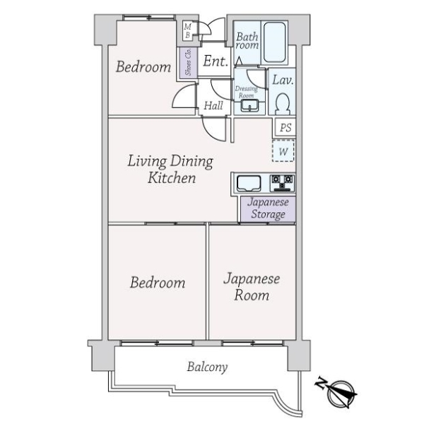 エル・アルカサル目黒 間取図