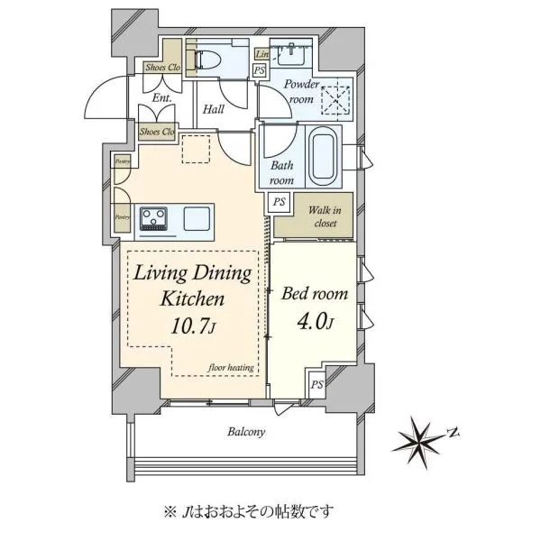 ルジェンテ本郷三丁目 間取図