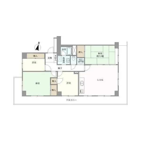 ライオンズマンション市川第二 間取図