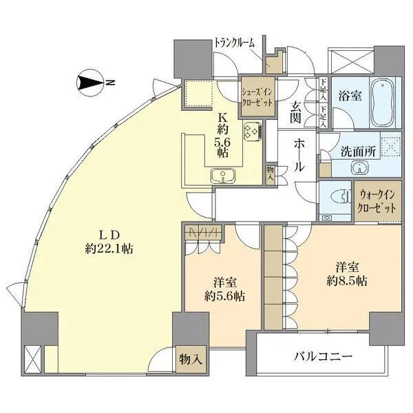 シティータワー大阪 間取図