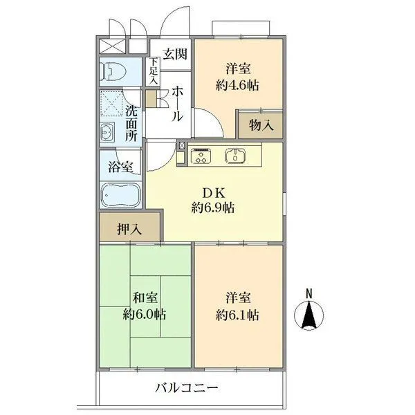 西台パーク・ファミリア 間取図