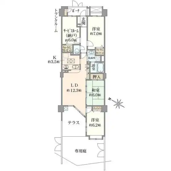 コスモヒルズ横浜ＷＥＳＴ 間取図