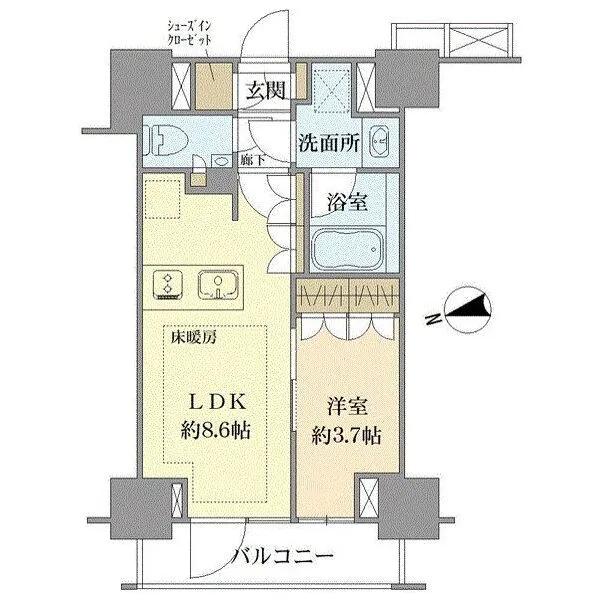 ピアース浅草 間取図