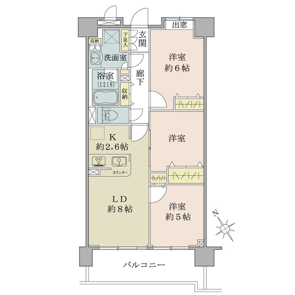 クレストフォルム田町ベイフロントスクエア 間取図