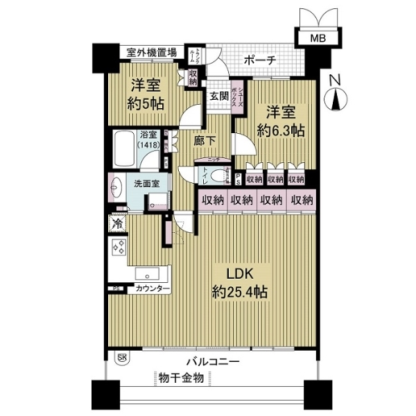ルネ神戸住吉川清流の道 間取図