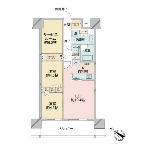 エクセレントシティ拝島駅前 間取図