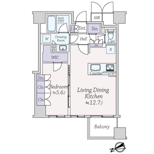 プレミスト明石町 間取図
