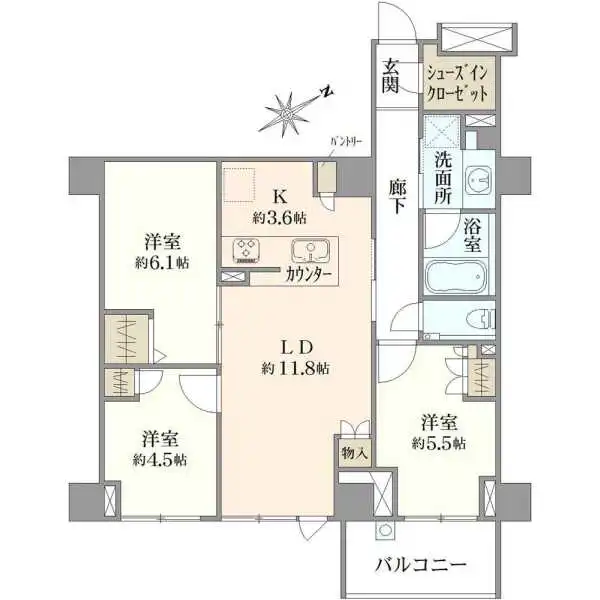 ブランズ文京小石川レジデンス 間取図