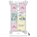グランマークスツインフォートＢ棟 間取図