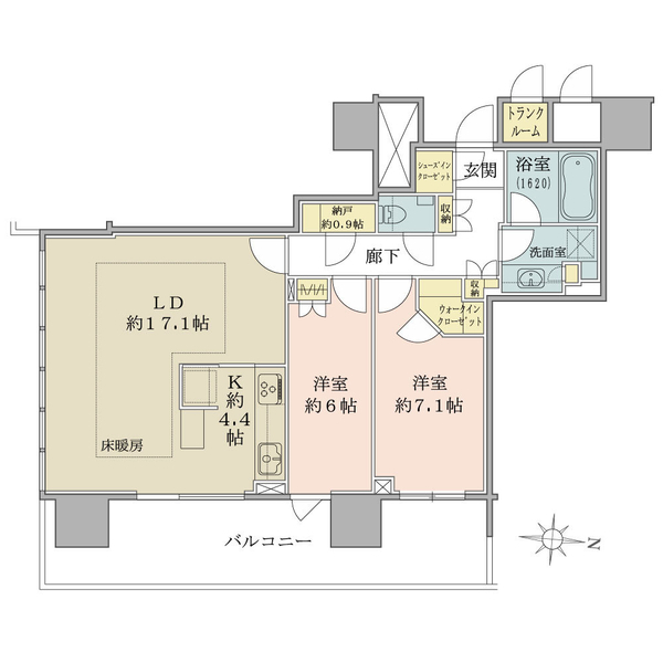 ブリリアタワー池袋 間取図