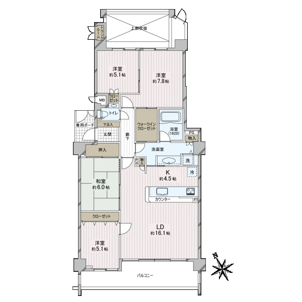 サングリーン帝塚山 間取図
