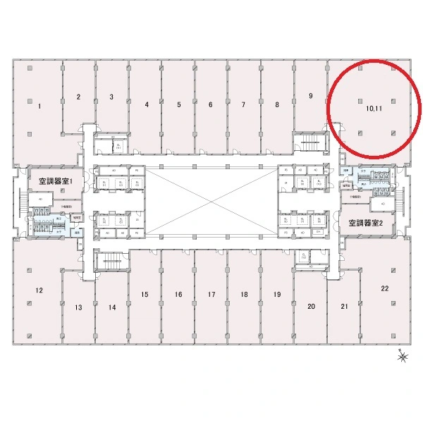 大阪駅前第２ビル 配置図