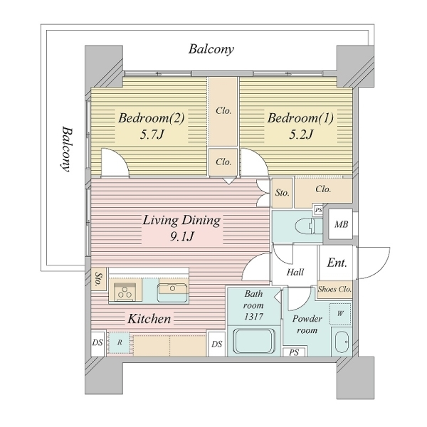 登戸ハイデンス 間取図