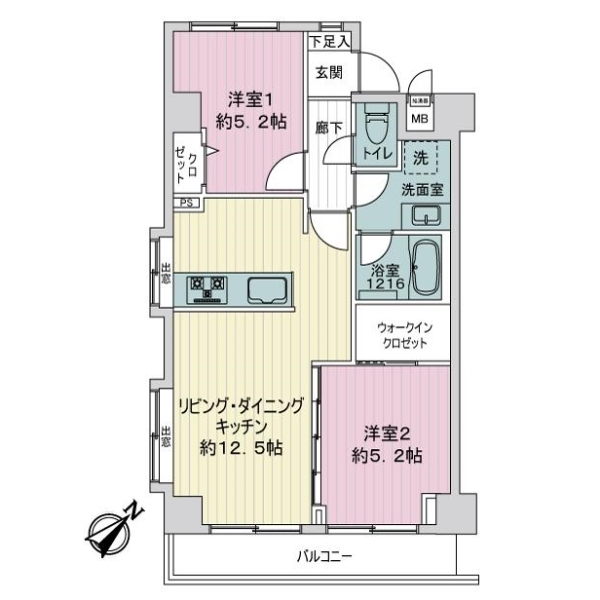 上池袋リリエンハイム 間取図